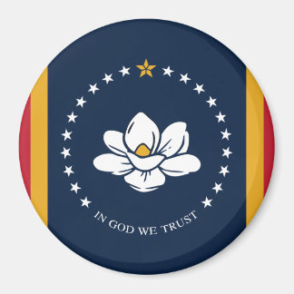 Imã Flag do Mississippi - New Magnolia Flag