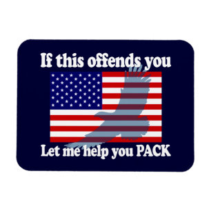 Ímã Flag & Eagle Patriot - EUA Flag