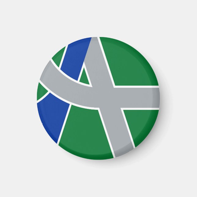 Imã Flag of Albany, Oregon (Frente)