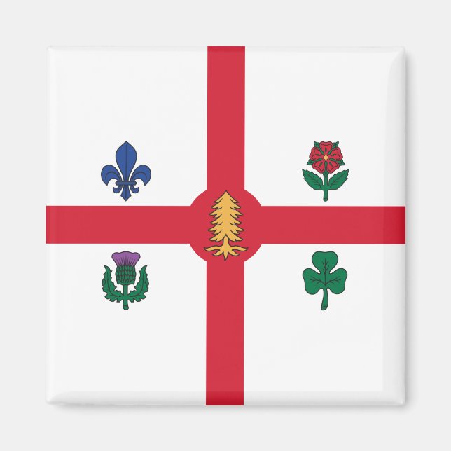 Imã Flag of Montreal (Quebec, Canada) (Frente)
