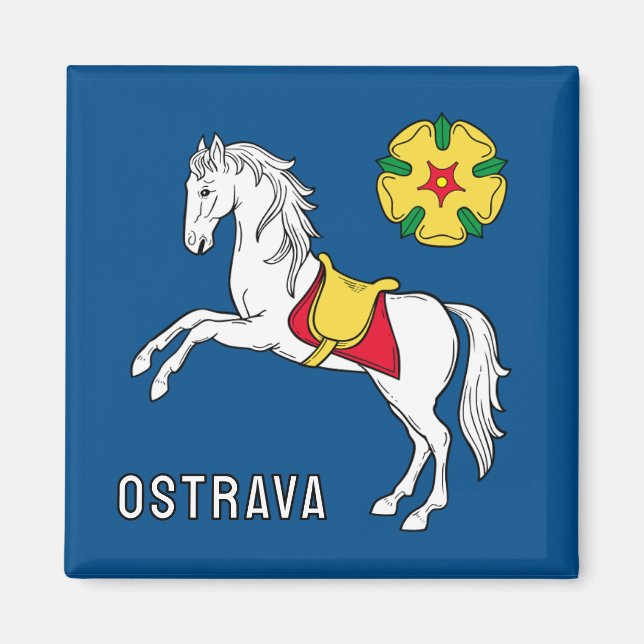 Imã Flag of Ostrava, Czech Republic (Frente)
