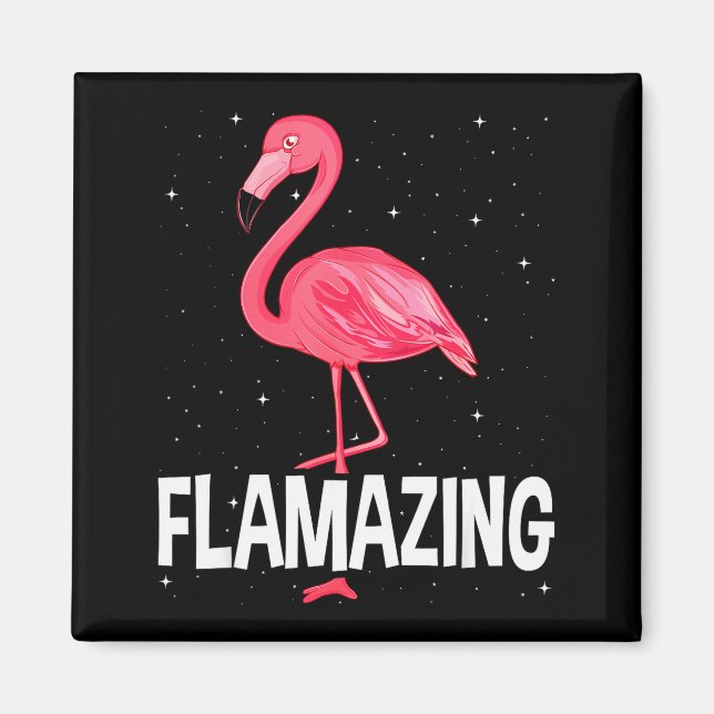 Imã Flamazing Nk Flamingo Novelty Flamingo Lover Funny (Frente)