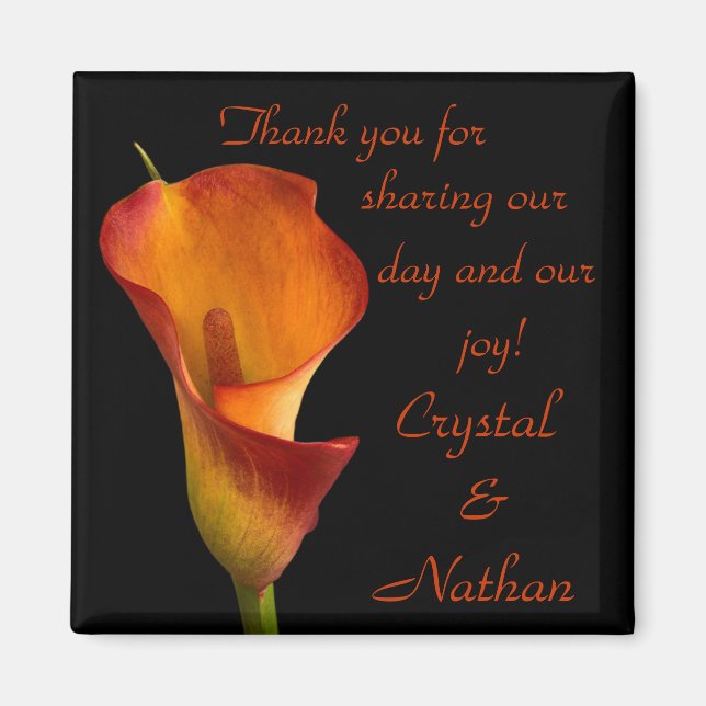 Imã Flame Calla Lily (Frente)