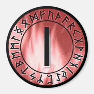 Imã Flame Runes, Vermelho [11. Isa] Magnet