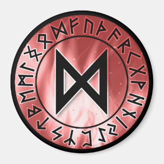 Imã Flame Runes, Vermelho [24. Dagaz] Magnet