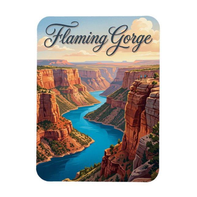 Ímã Flaming Gorge Utah (Vertical)