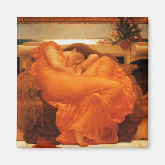 Imã Flaming June Frederic Leighton Fine Art (Frente)