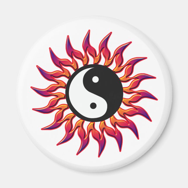 Imã Flaming Yin Yang Sun (Frente)