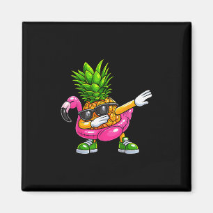 Imã Flamingo Aloha Havaí Tropical Abacaxi Dabbing V