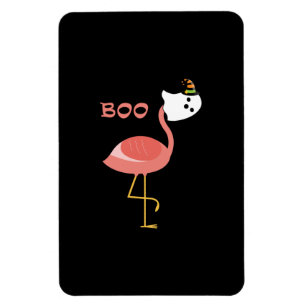 Ímã Flamingo Boo Ghost Funny Flamingo Animais Cujos