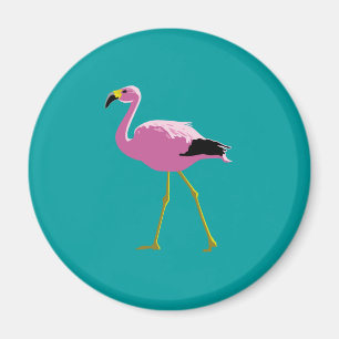 Imã Flamingo cor-de-rosa