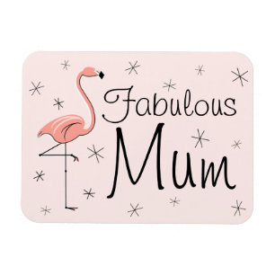Ímã Flamingo, cor-de-rosa, Mãe magnética flexível