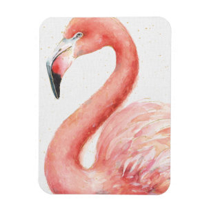 Ímã Flamingo   cor-de-rosa tropical