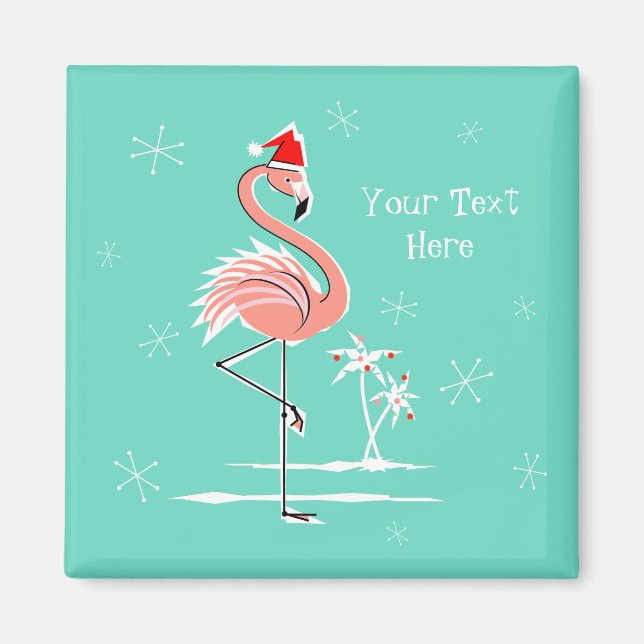 Imã Flamingo de Natal - Magnet (Frente)