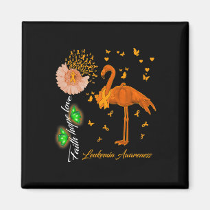 Imã Flamingo Faith Esperança Amor Leucemia Consciência