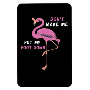 Ímã Flamingo   Flamingo Com Óculos Não Me Faça Colocar