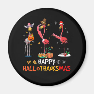 Imã Flamingo Flamingo Happy HalloThanksmas