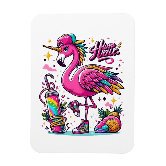 Ímã Flamingo hiphop (Vertical)