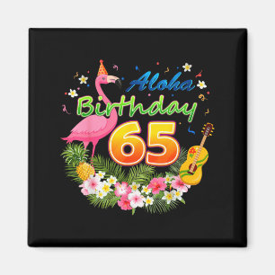 Imã Flamingo Incrível Aloha Havaí Aniversário de 65 An