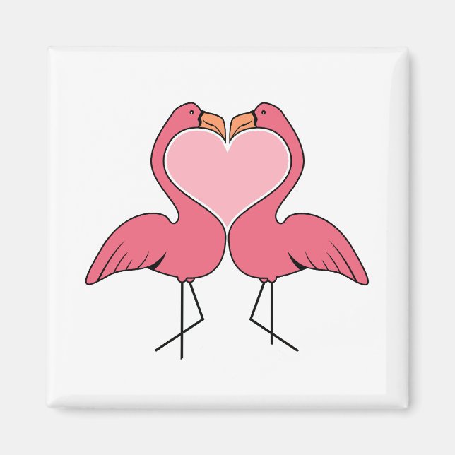 Imã Flamingo Love (Frente)