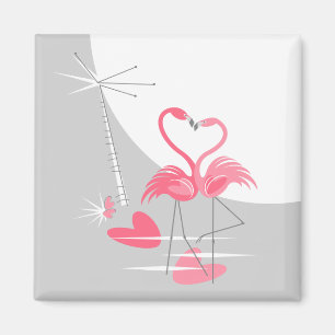 Imã Flamingo Love Large Moon Magline