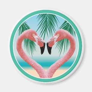 Imã Flamingo Love (Namorados Tropical)