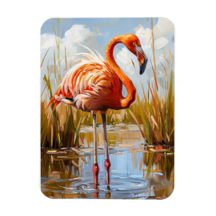 Ímã Flamingo na Natureza