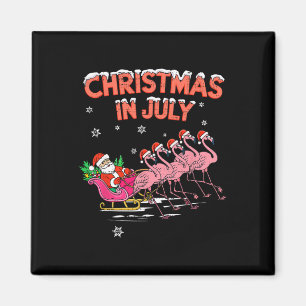 Imã Flamingo Natal Em Julho Xmas Verão Natal W