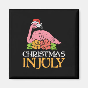 Imã Flamingo Papai Noel Natal Em Julho Verão Xmas Home