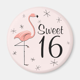 Imã Flamingo Pink Sweet 16 íman
