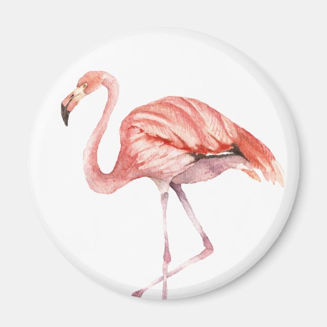 Imã Flamingo Rosa (Frente)