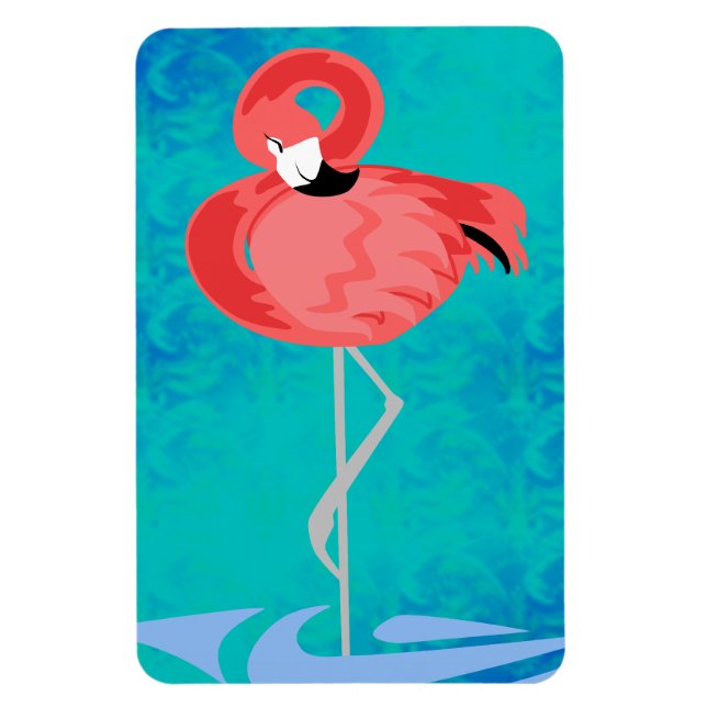 Ímã Flamingo Rosa (Vertical)