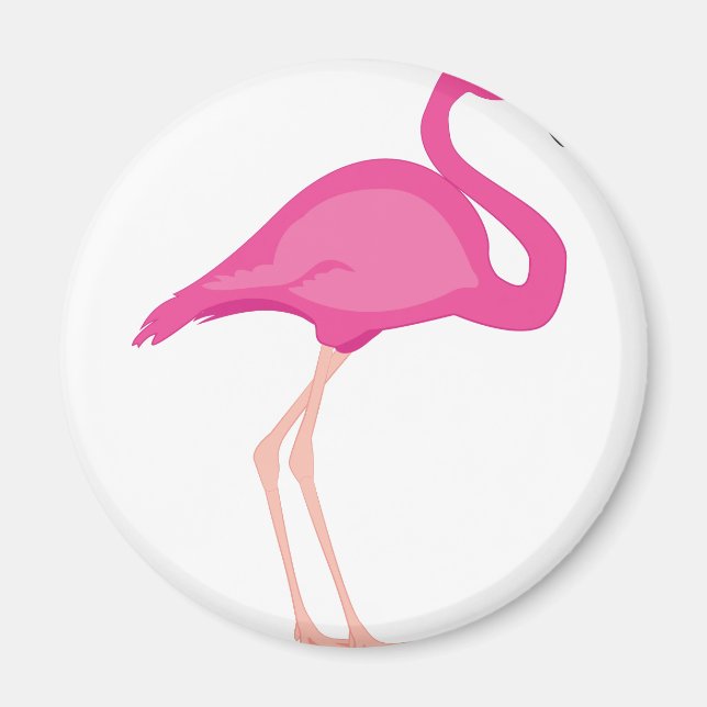 Imã Flamingo Rosa (Frente)