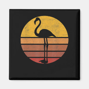 Imã Flamingo Sunset Trendy Animal Silhouette Flamingo