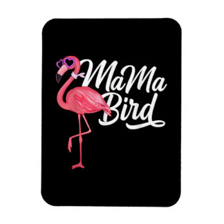 Ímã Flamingo Theme Birthday Gift - Mama Bird Flamingo