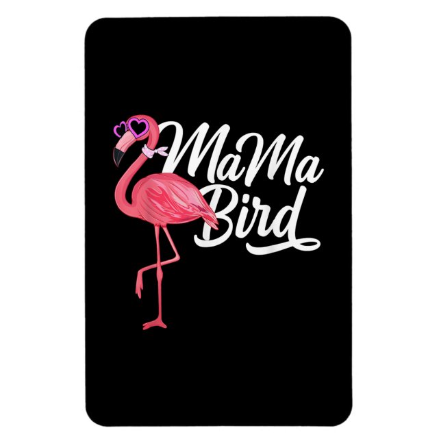 Ímã Flamingo Theme Birthday Gift - Mama Bird Flamingo (Vertical)