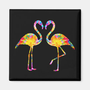IMÃ FLAMINGO TINTURA TIE DYE