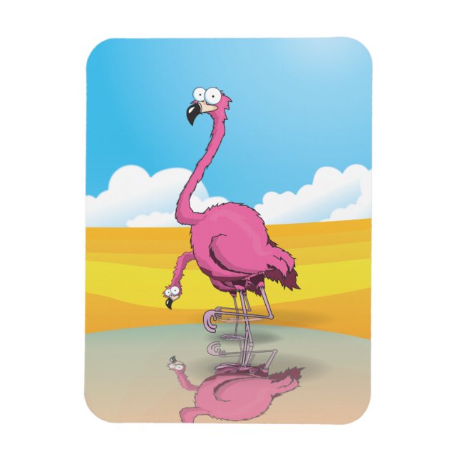 Ímã flamingos (Vertical)