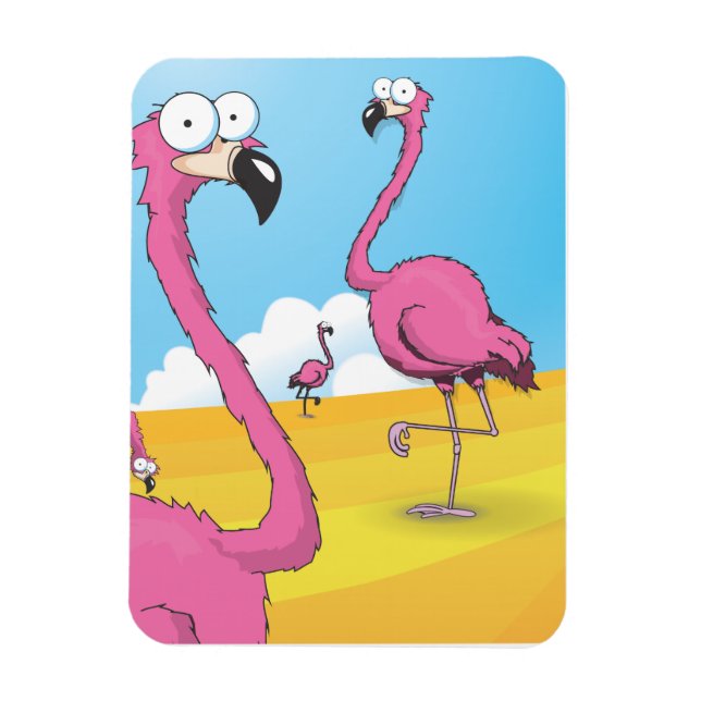 Ímã flamingos (Vertical)