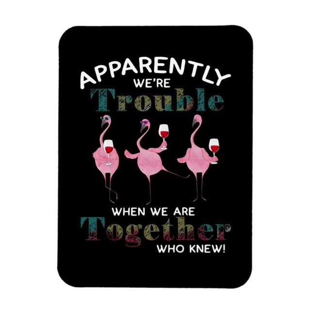 Ímã Flamingos| Aparentemente somos Flamingos (Vertical)