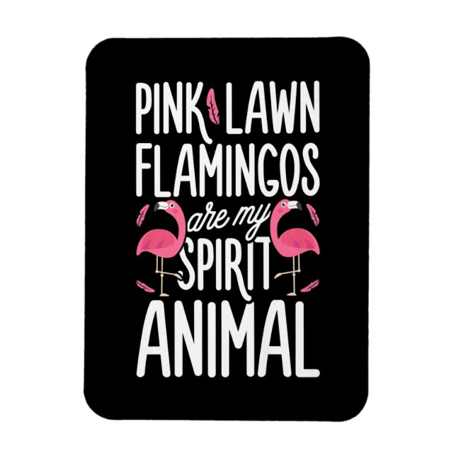 Ímã Flamingos | Flamingos De Leite Rosa São Animais Es (Vertical)
