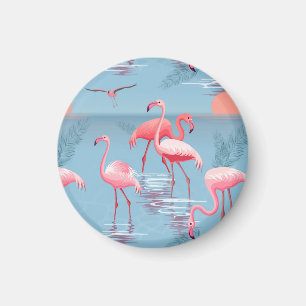 Imã Flamingos Padrão 1