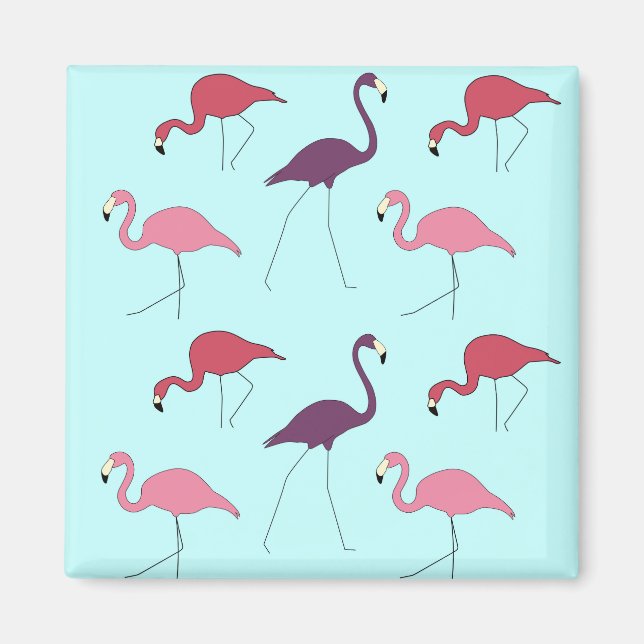 Imã Flamingos pattern (Frente)