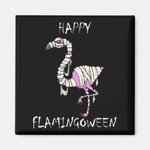 Imã Flamingoween Flamingo Engraçado de Halloween