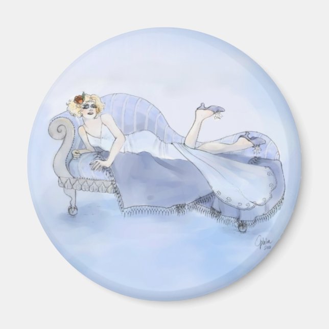 Imã Flapper em azul (Frente)