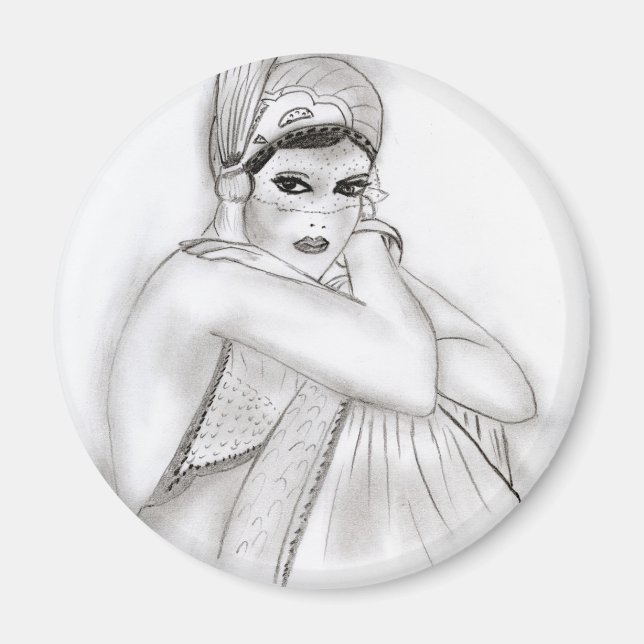 Imã Flapper Girl (Frente)