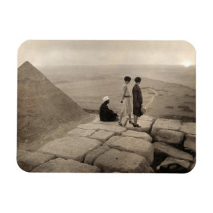 Ímã Flapper Girls Sunrise na Pirâmide Khufu, Egito 192