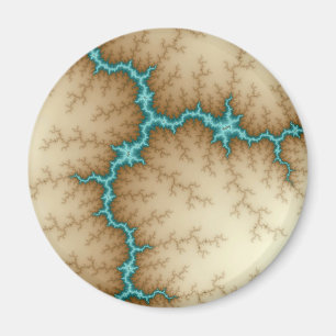 Imã Flash azul - Fractal