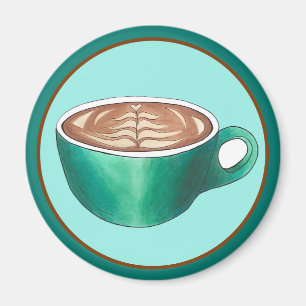 Imã Flat White Latte Cappucccino Café Compro House Caf