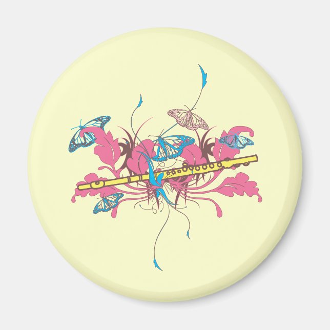 Imã Flauta borboleta (Frente)